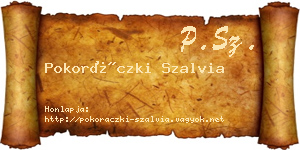 Pokoráczki Szalvia névjegykártya